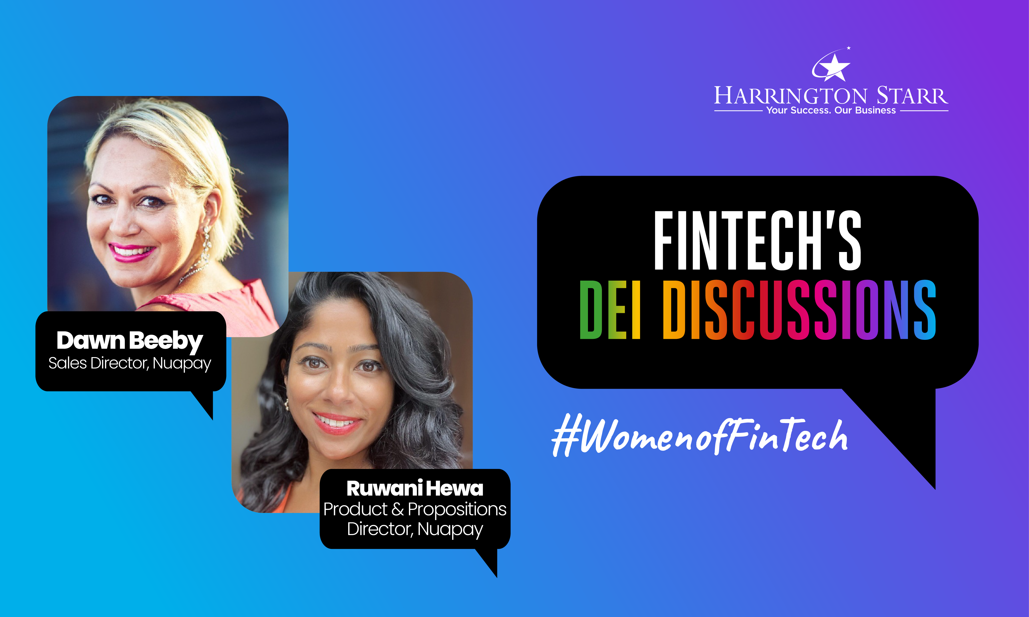 FinTech's DEI Discussions #WomenofFinTech | Ruwani Hewa, Product & Propositions Director and Dawn Beeby, Sales Director of Nuapay