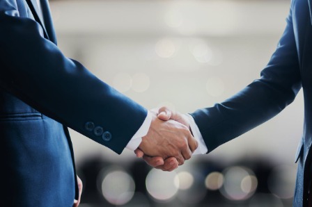 Businessmen shaking hands