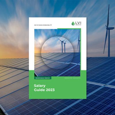 APAC LVI Associates Salary Guide 2023: Renewable Energy Image