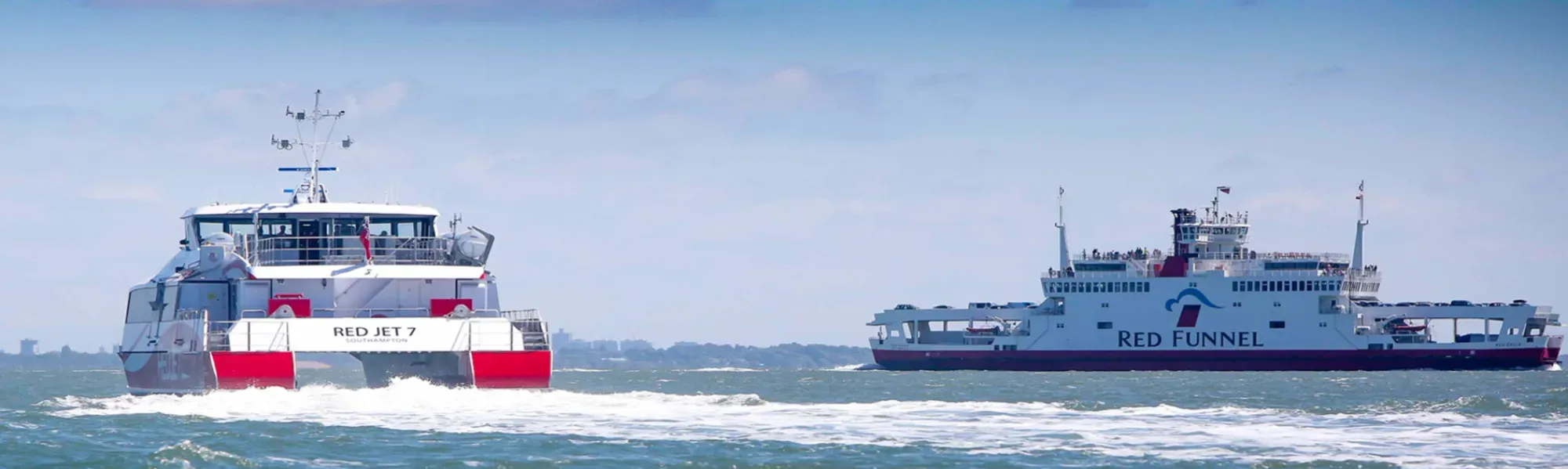 Red Jet and Vehicle Ferry