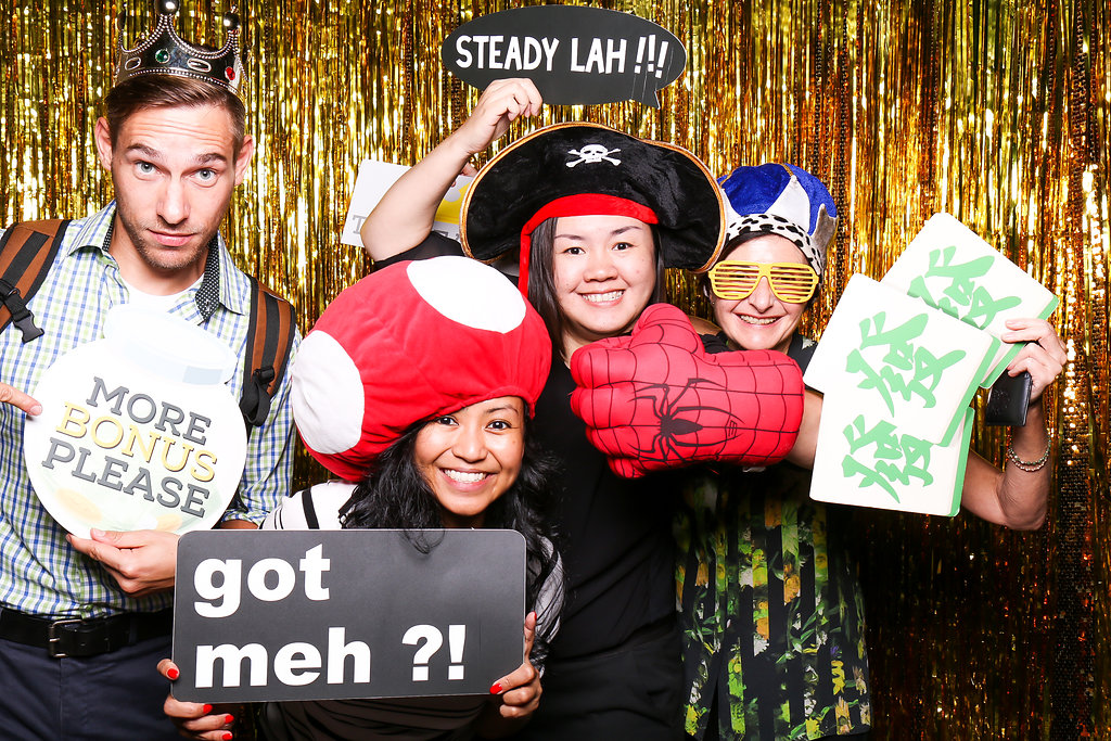Photobooth photo of group 