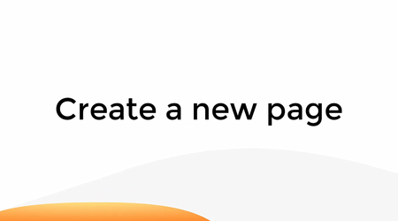 Create A New Page