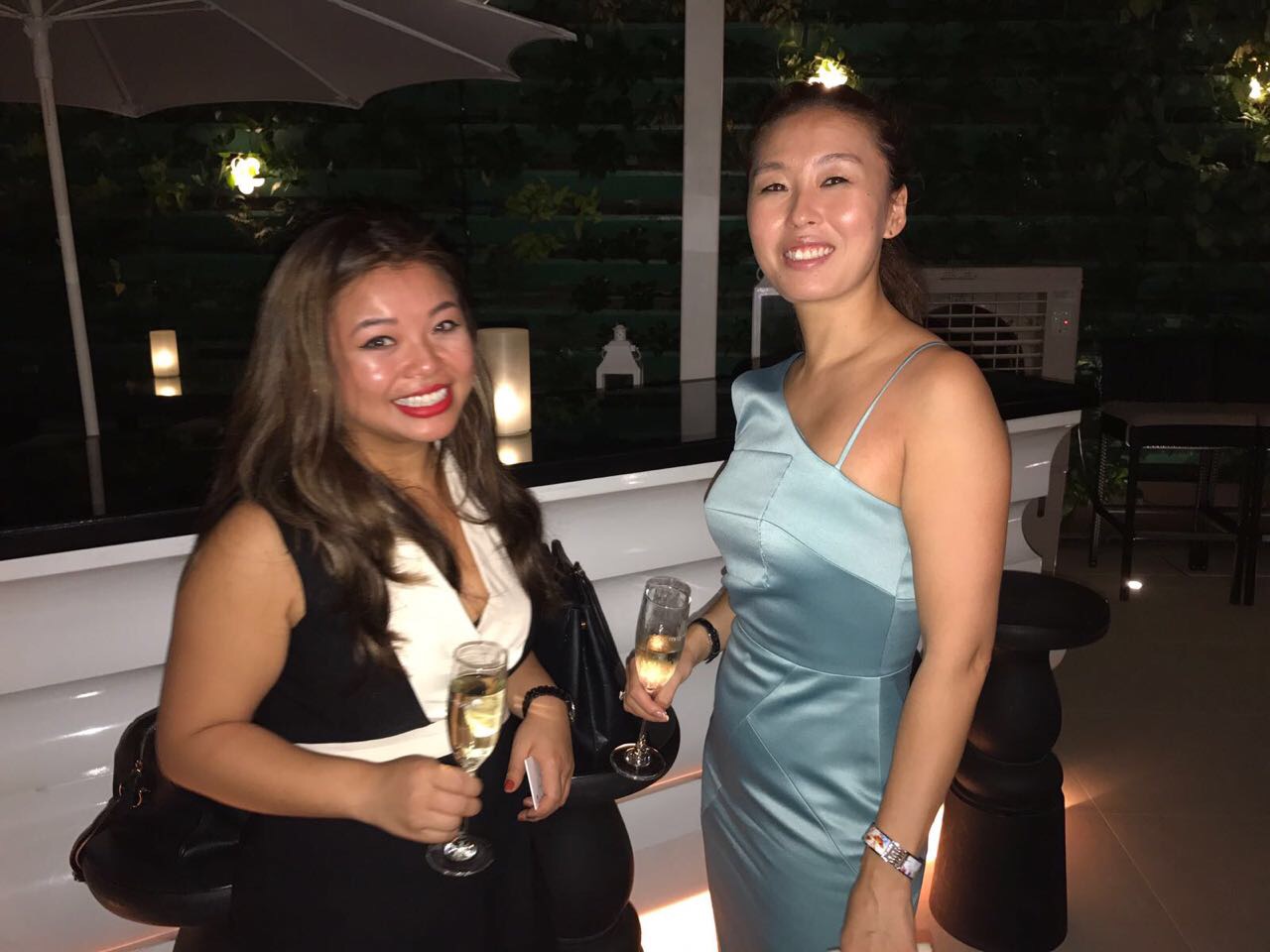 Hospitality networking two ladies