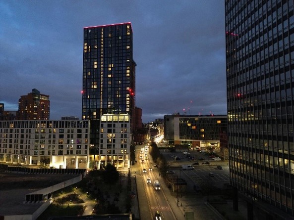 Manchester at night