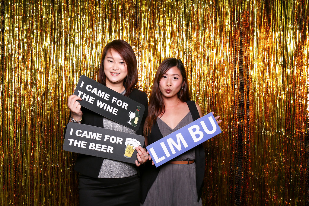 Photobooth photo of two ladies