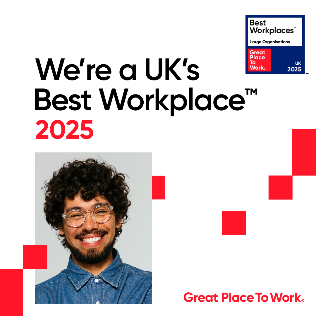 We're officially a UK's Best Workplace™... again!