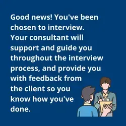 Your WRS consultant will support you through the interview process.