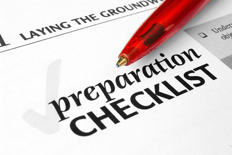 Preparation Checklist