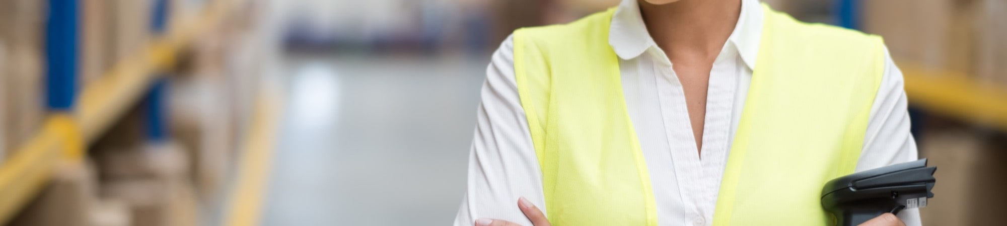 Order fulfilment in action – Individual managing inventory and shipments.