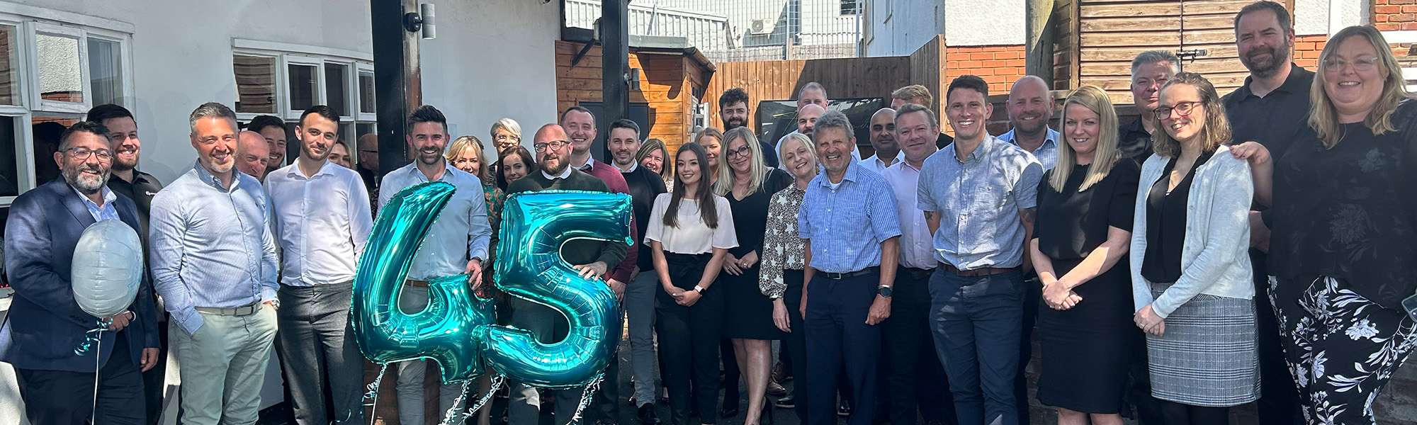 Jonathan Lee Recruitment team celebrating 45th anniversary