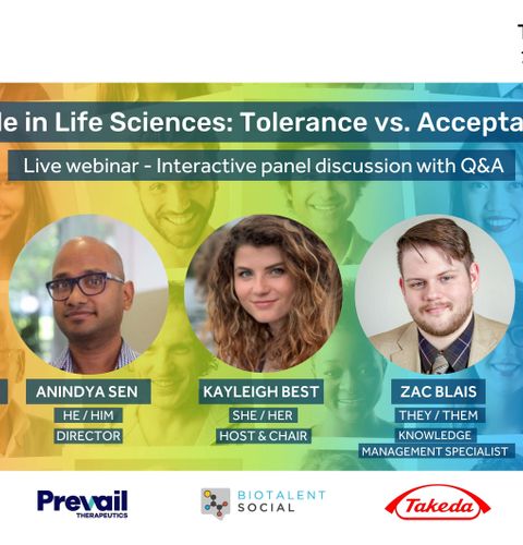 Biotalent Social Webinar Pride In Life Sciences Tolerance Vs Acceptance