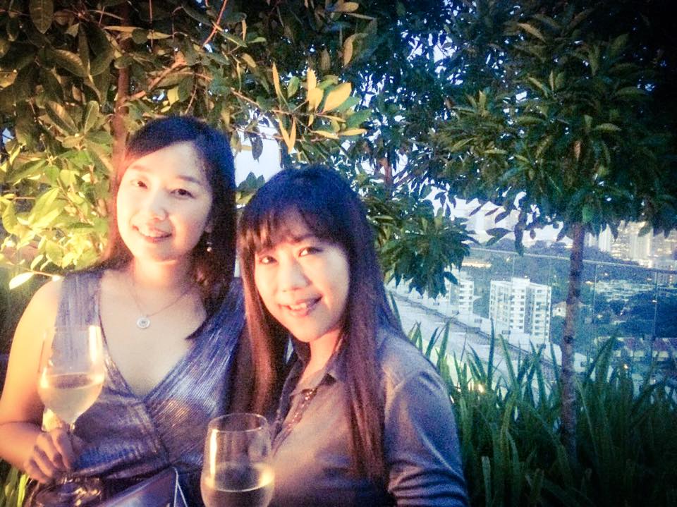 2 women night shot