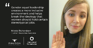 Nikkie Richardson- Gender Equal Leadership Quote