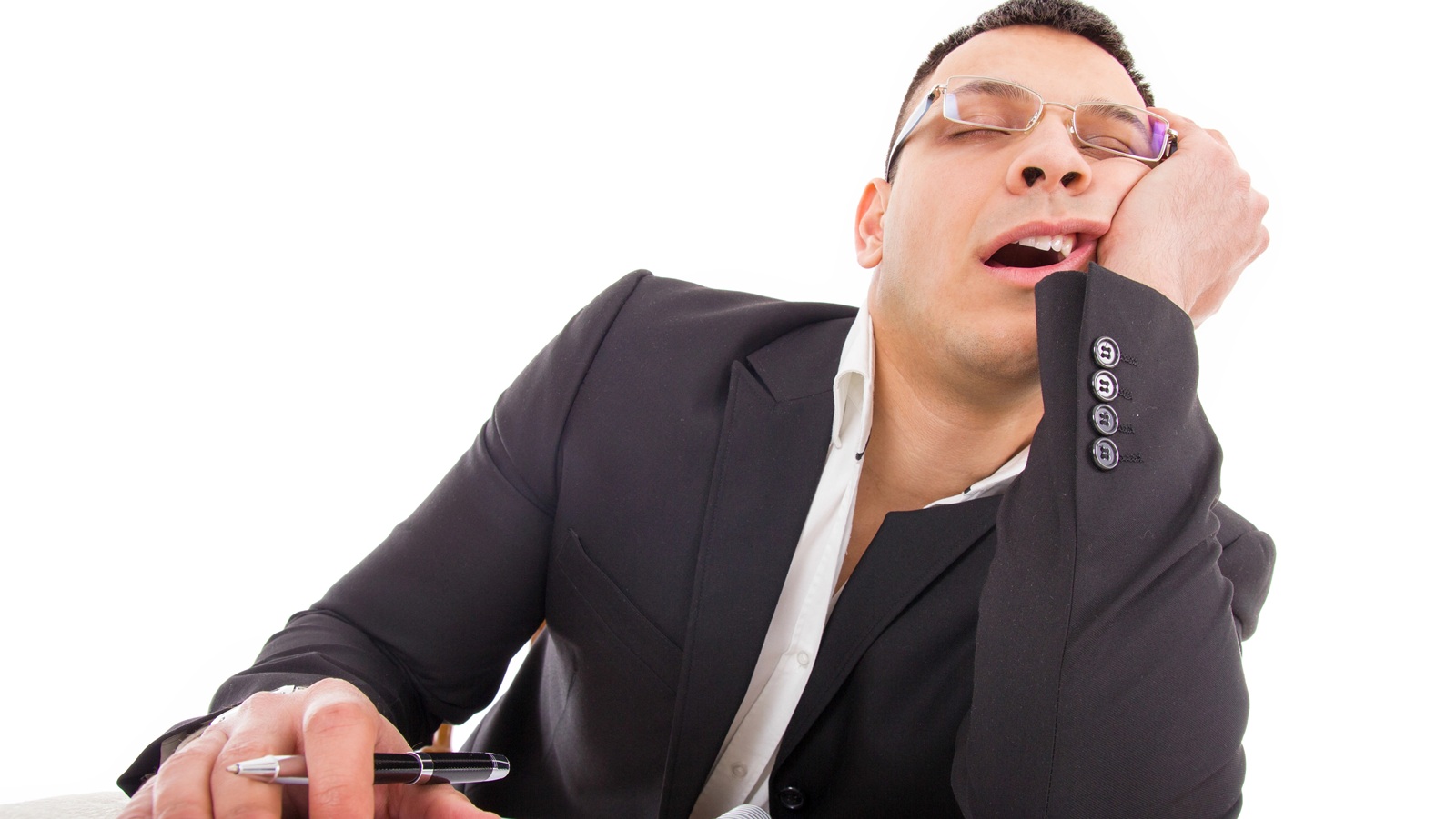 Falling asleep during an interview