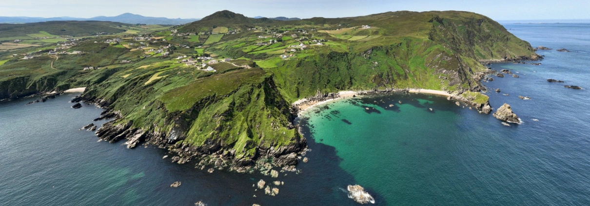 A panoramic view of Malin Head along the Wild Atlantic Way