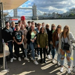 Next Phase incentive trip to London back in September 2022! The team just about to head out on the speed boat ride down the River Thames! 