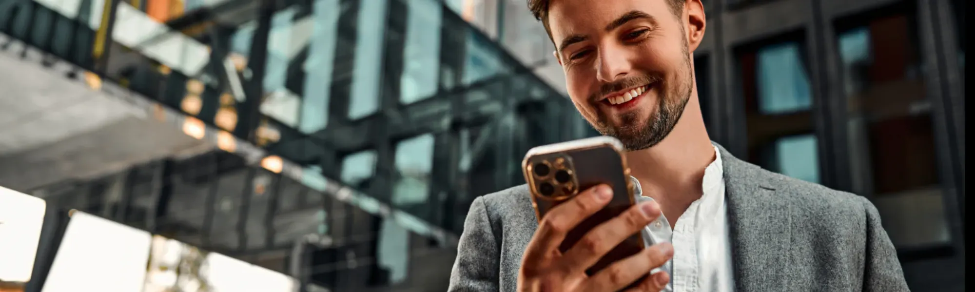 Man with mobile phone