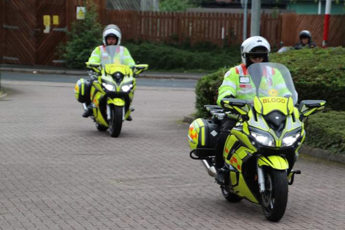 NHS Ride of thanks motorbikes