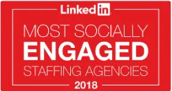 LinkedIn most socially engaged staffing agencies