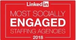 LinkedIn most socially engaged staffing agencies