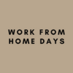 coloured square saying work from home days