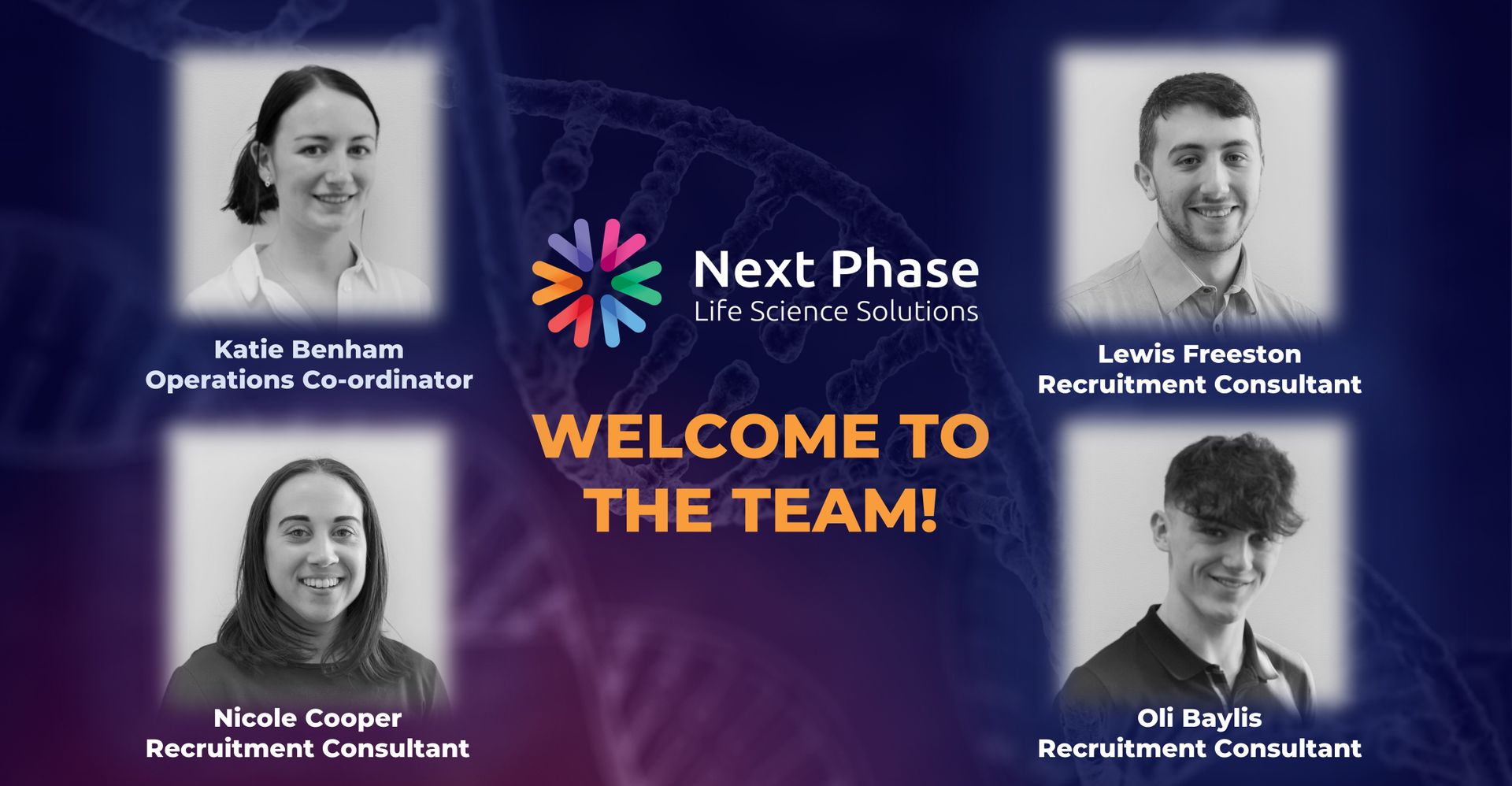 Welcome X4 new starters here at Next Phase 