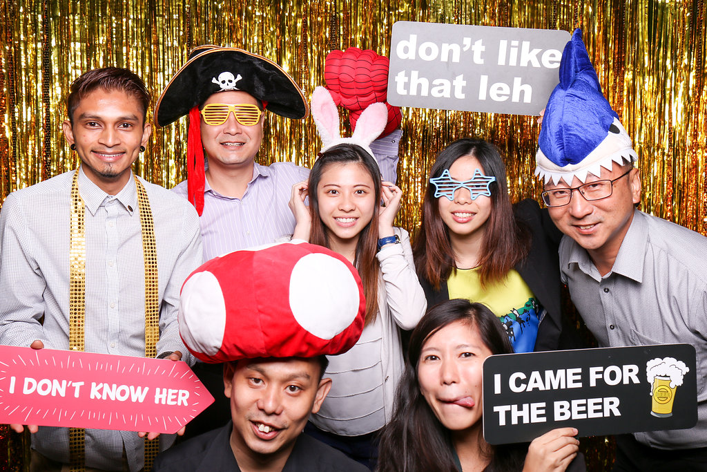 Photobooth photo with group