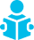 Icon of person reading a book