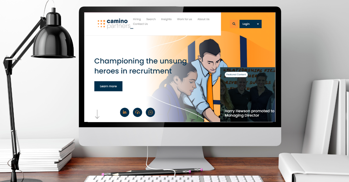 Camino Partners Recruitment Website Homepage