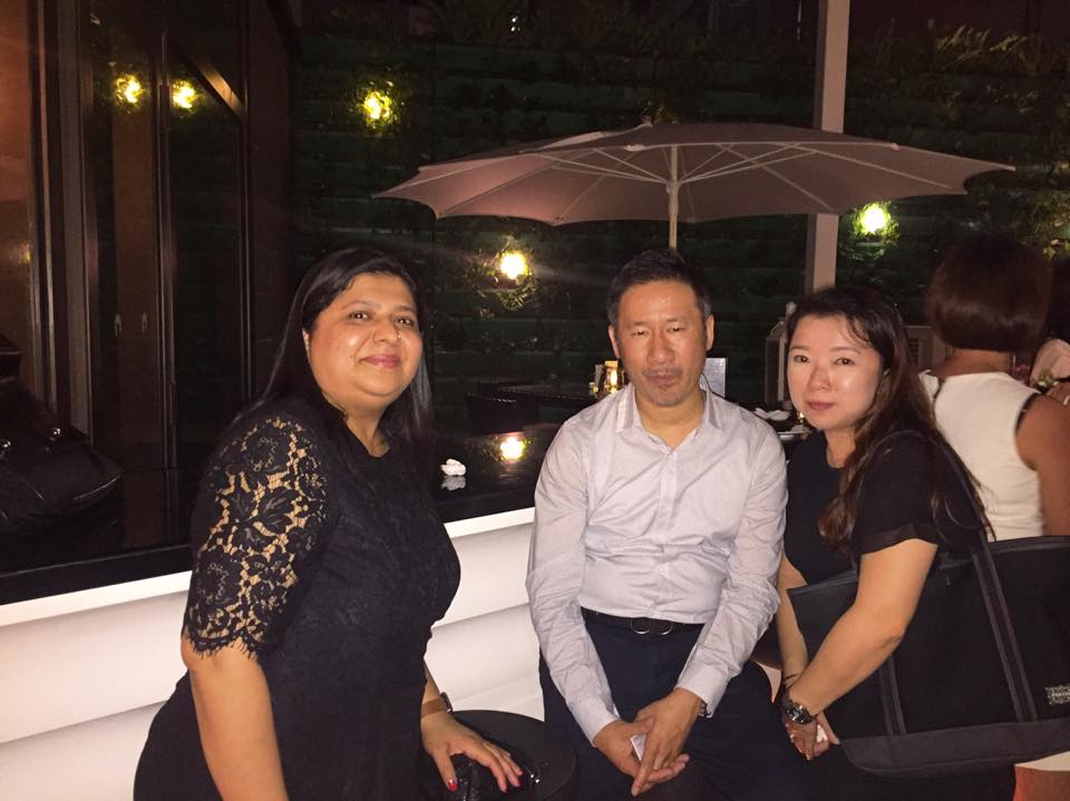 Networking photo of three women