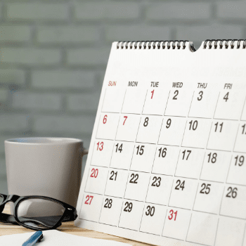 Calendar ready to add WRS events