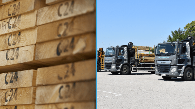 Timber and Loaded Lorries