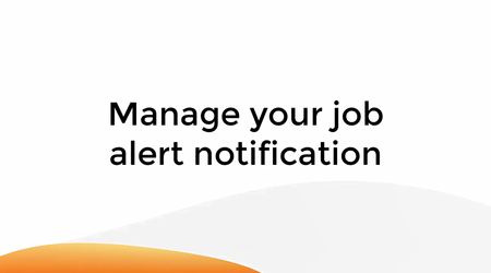 Manage Your Job Alert Notification