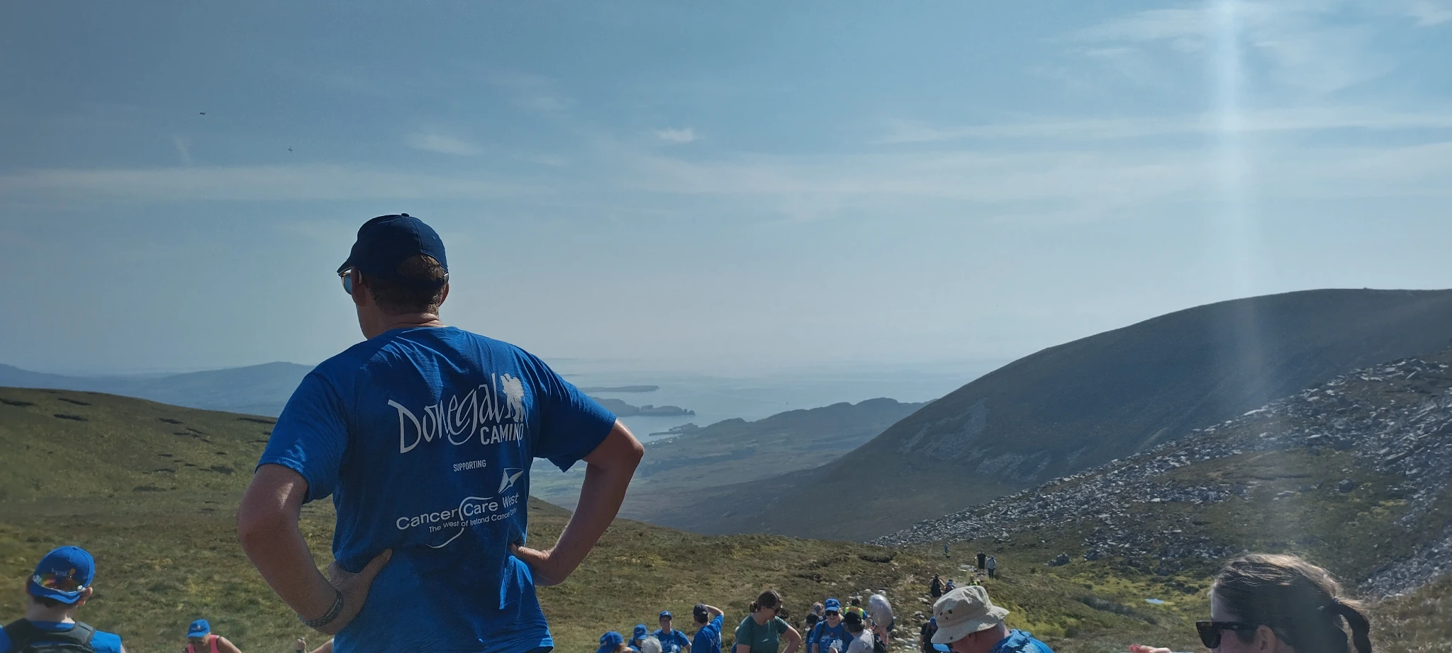 Donegal Camino 2024 - Taking a break on Sliabh Liag