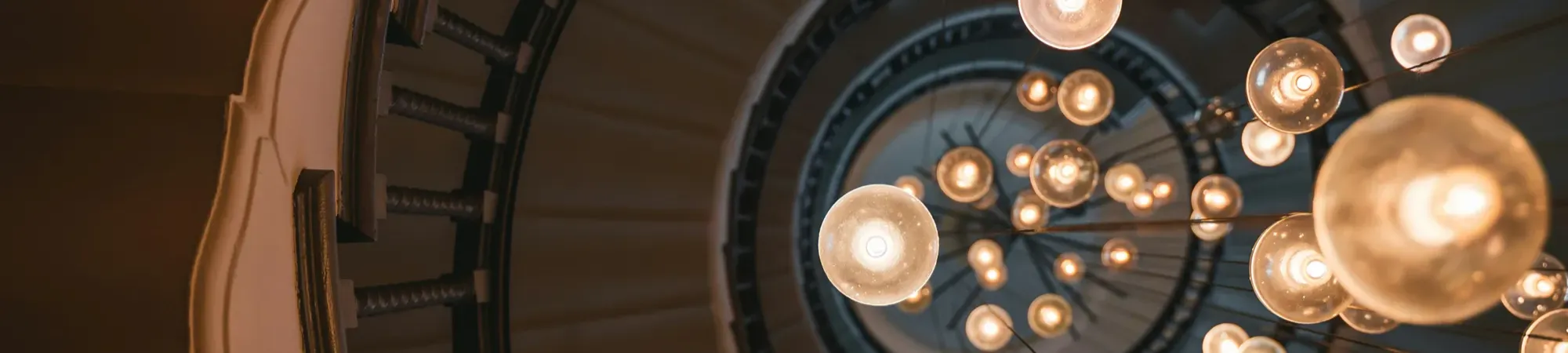 Spiral Stair Case with Lights