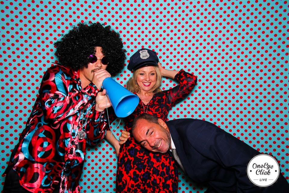 2 men and lady fancy dress