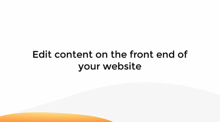 Edit Content On The Front End Of Your Website