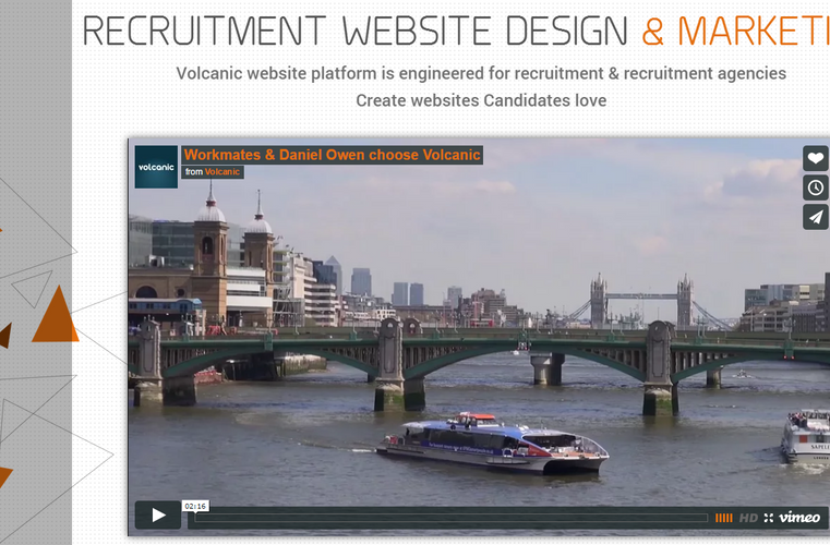 Recruitment Website Design Marketing Volcanic