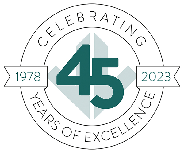 Jonathan Lee Recruitment 45th anniversary logo
