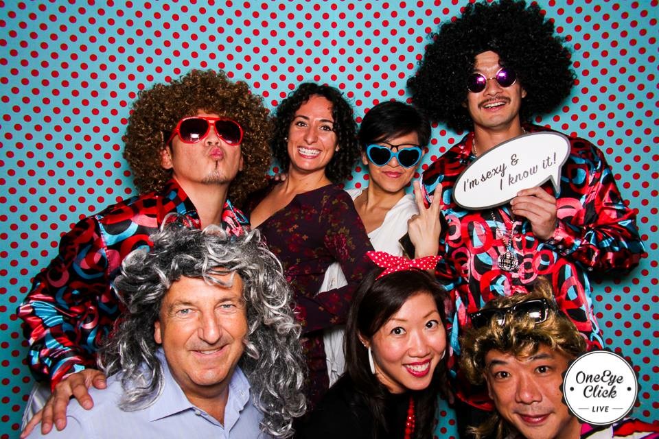ACI team photo in photobooth