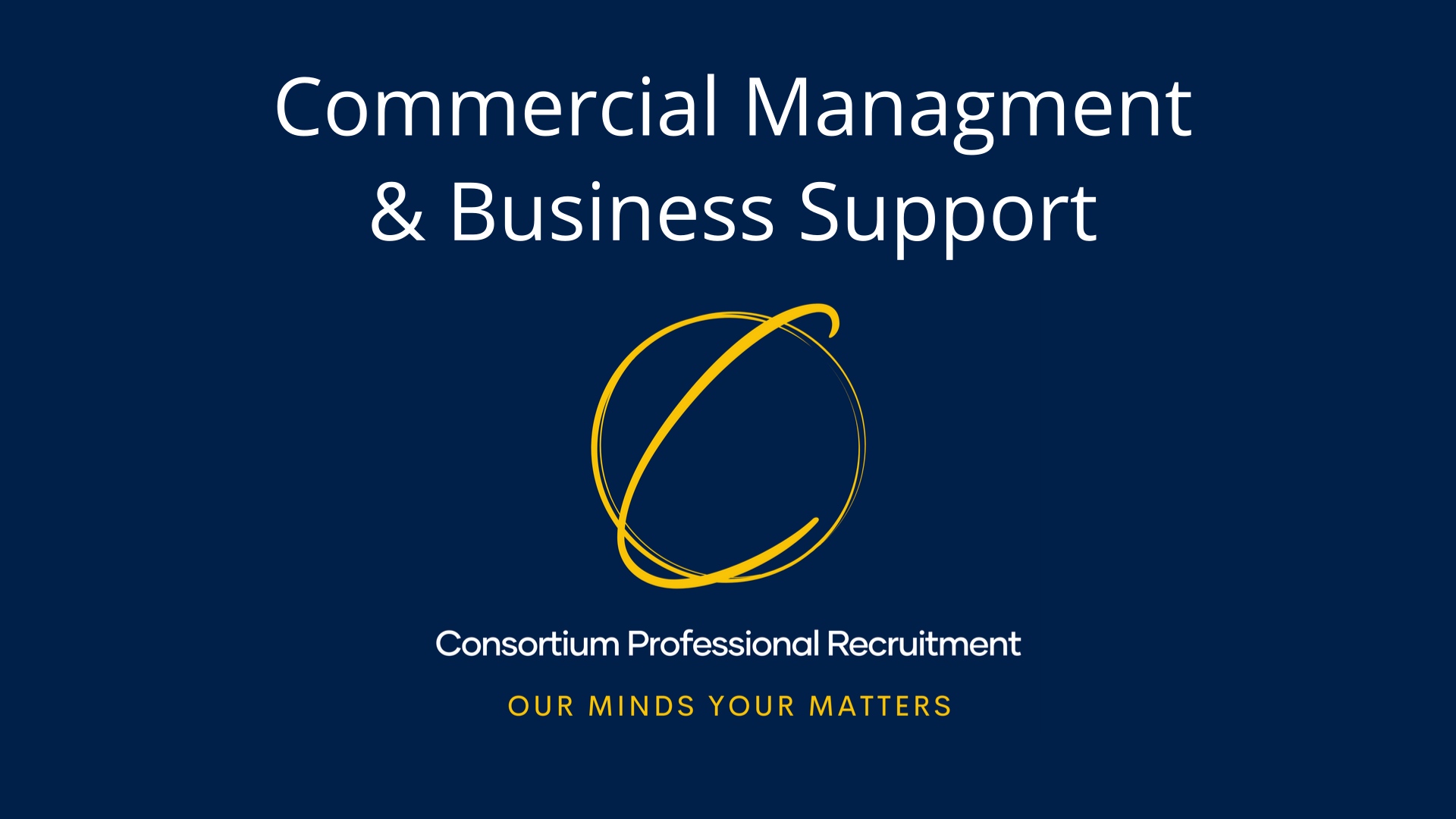 Commercial Management & Business Support