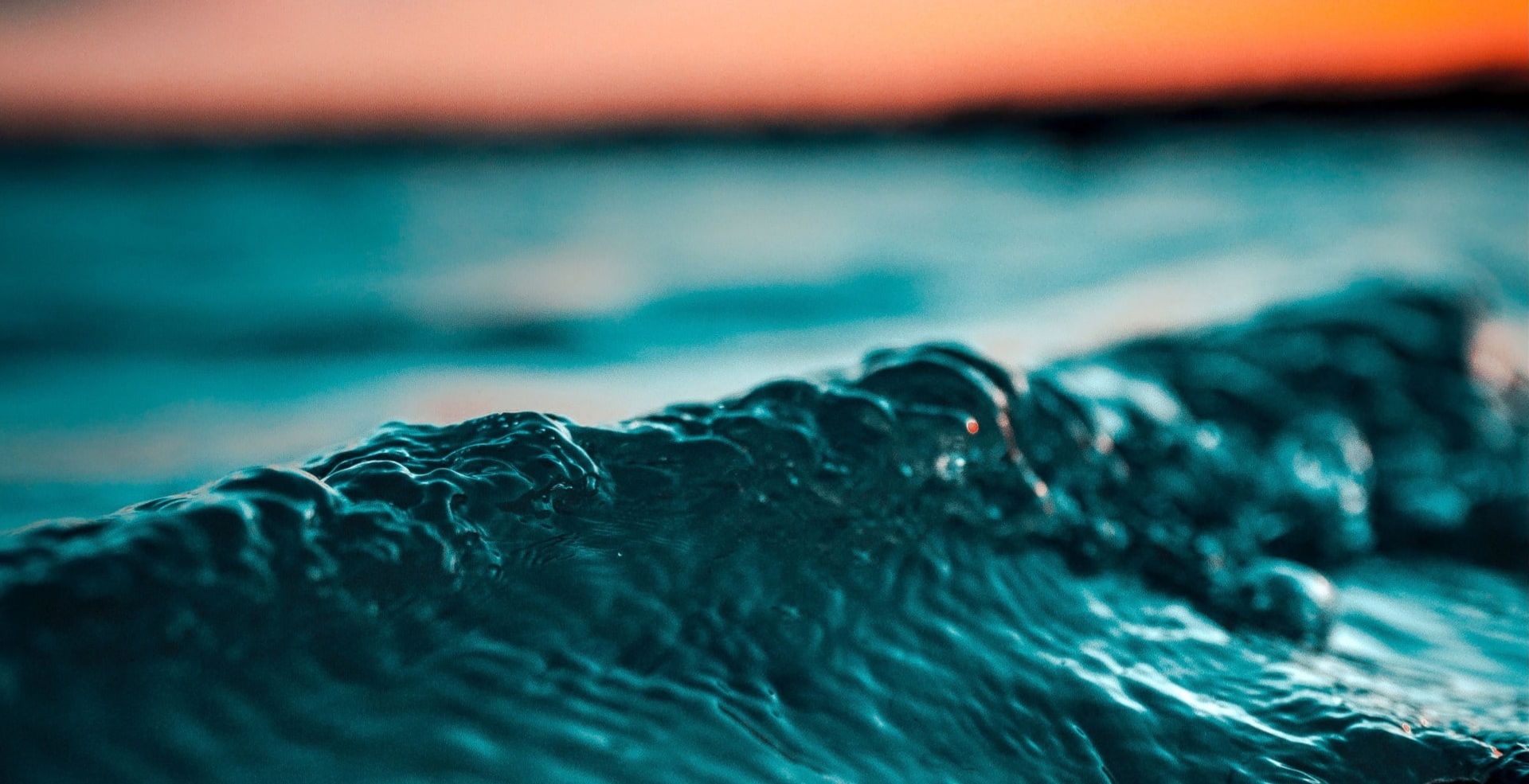 closeup of ocean wave splash