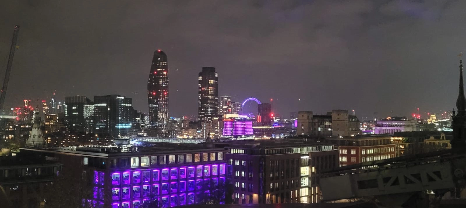 London's South Bank with the London Eye in the background