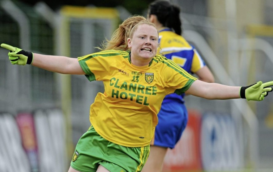 Amber Barrett during her playing days with Donegal LGFA