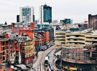 Manchester city centre UK