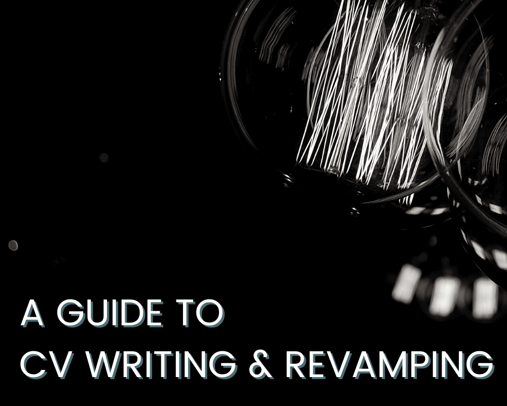 A graphic showing our cv writing guide