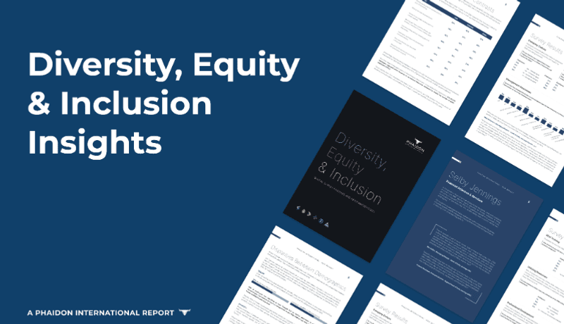 Diversity, Equity & Inclusion Insights from Phaidon International