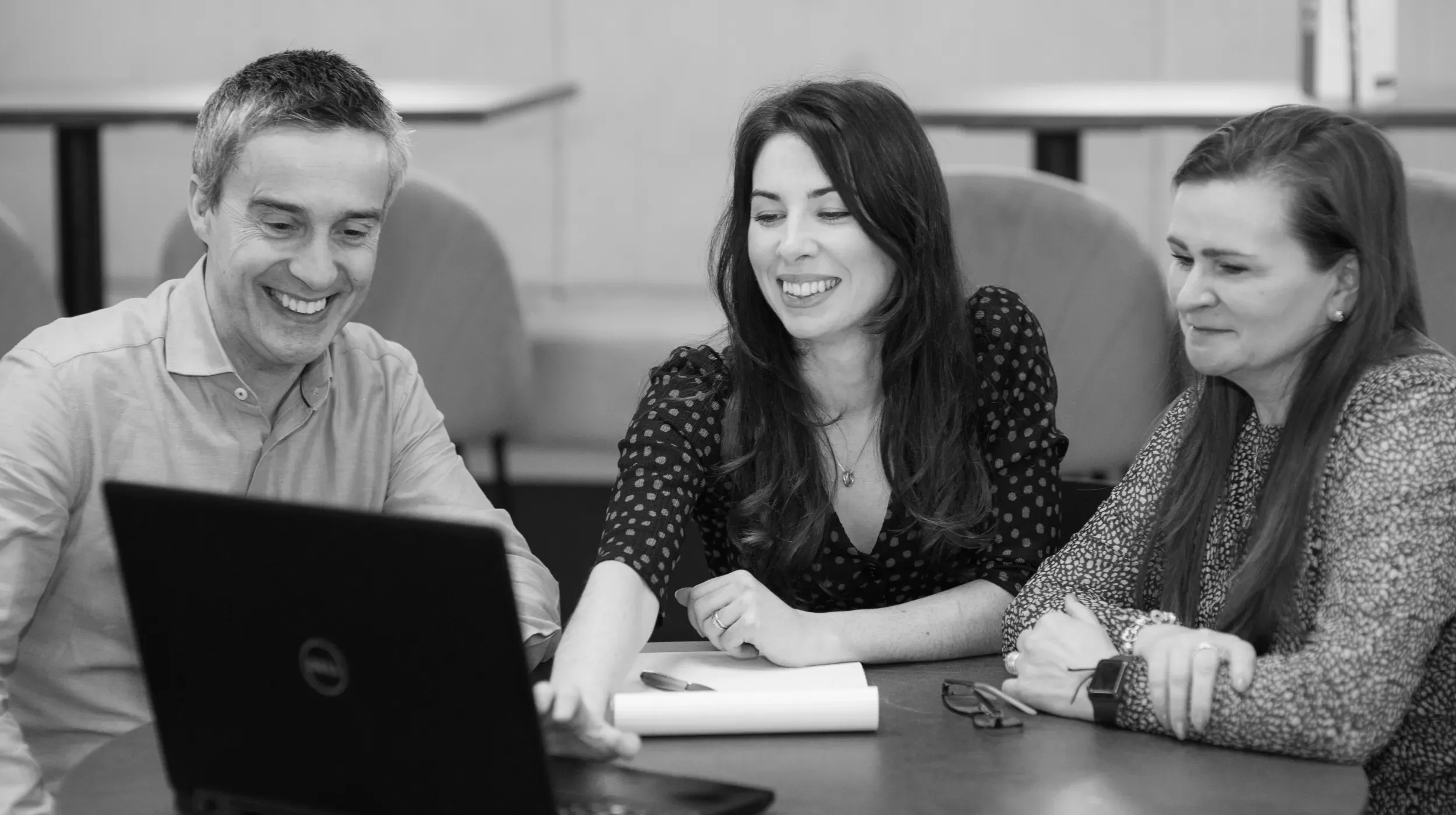 Mark Sanderson, Frances Bain bridge and Sharron Inglis - senior management team