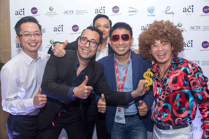 group of men networking