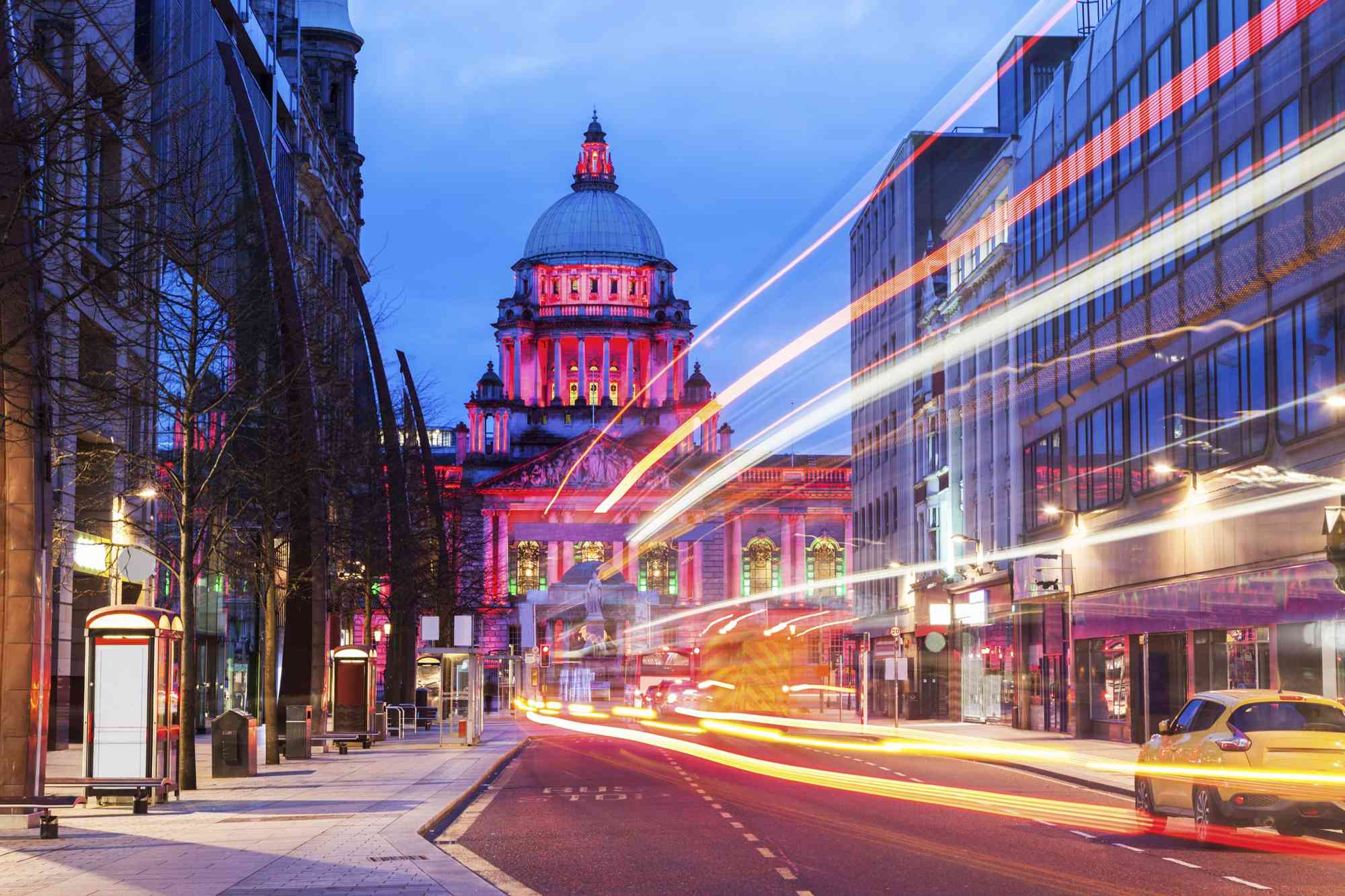 Belfast City Hall at dusk